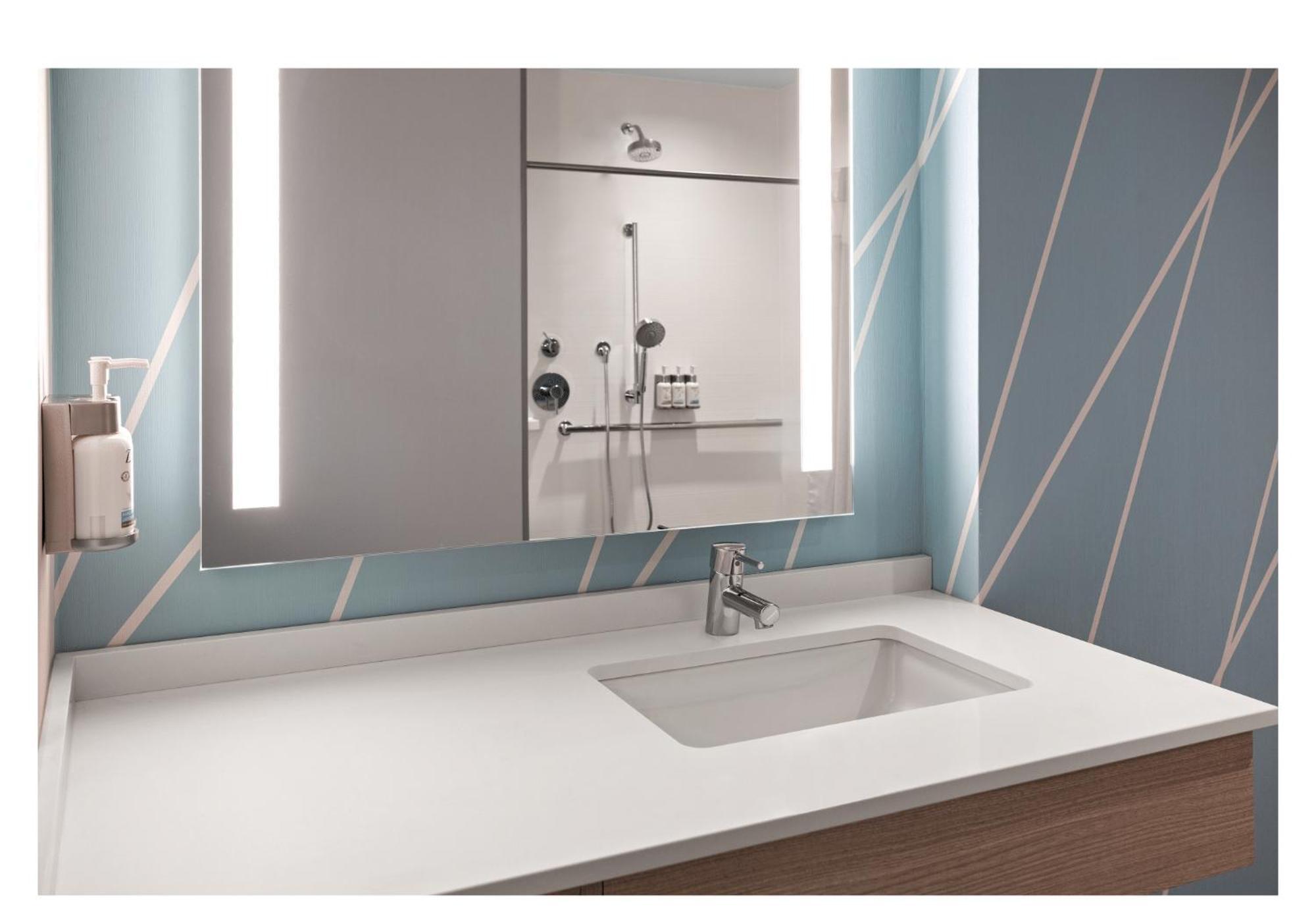 Chambre Lit King-Size - Adaptée aux Personnes Malentendantes avec Douche Accessible en Fauteuil Roulant - Non-Fumeurs