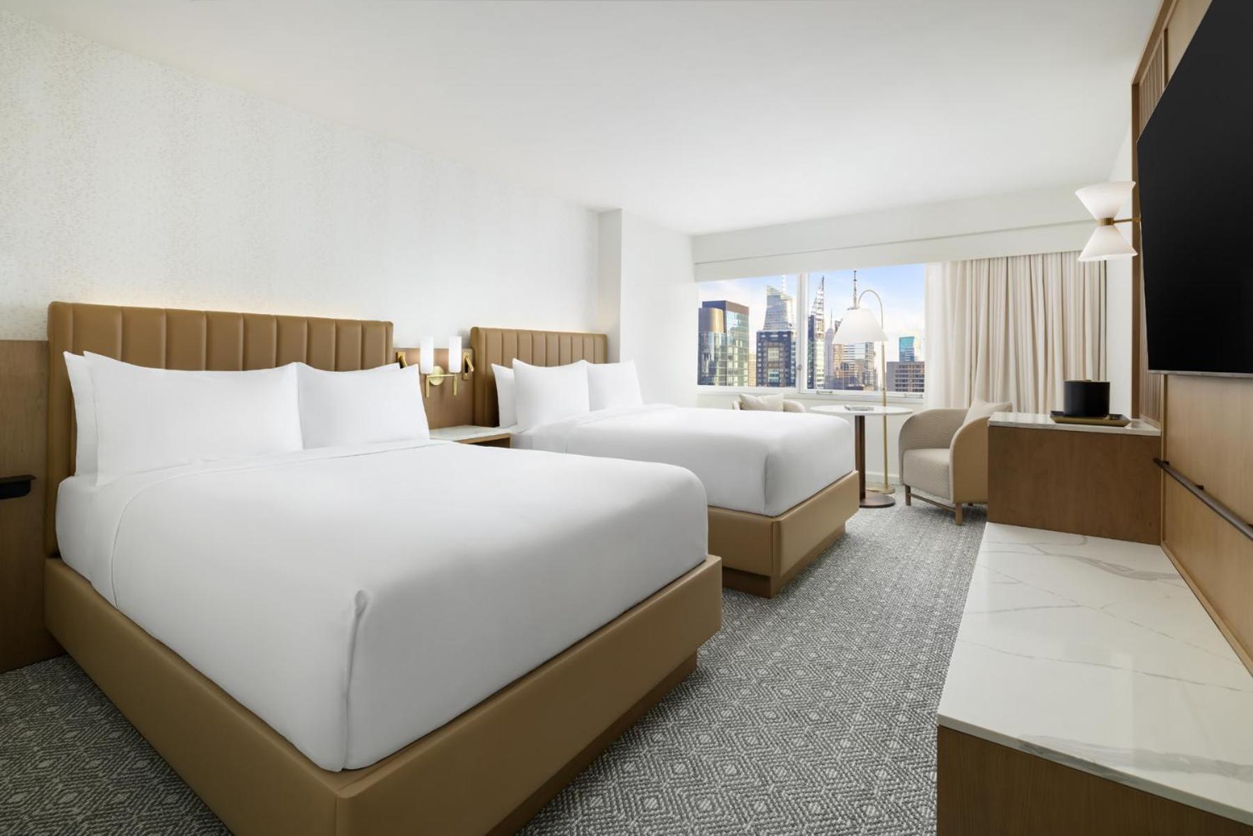 Room Two Double Beds Times Square View