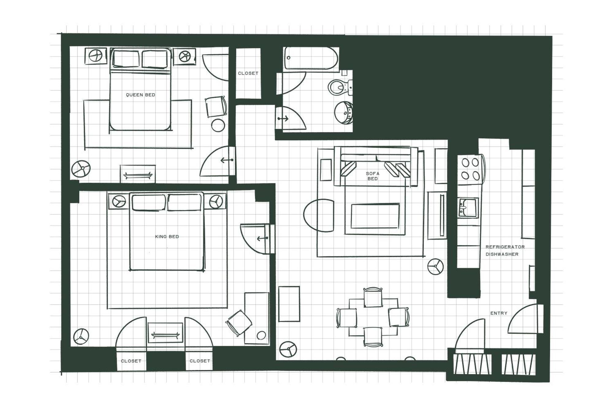 The Companion Two-Bedroom Apartment