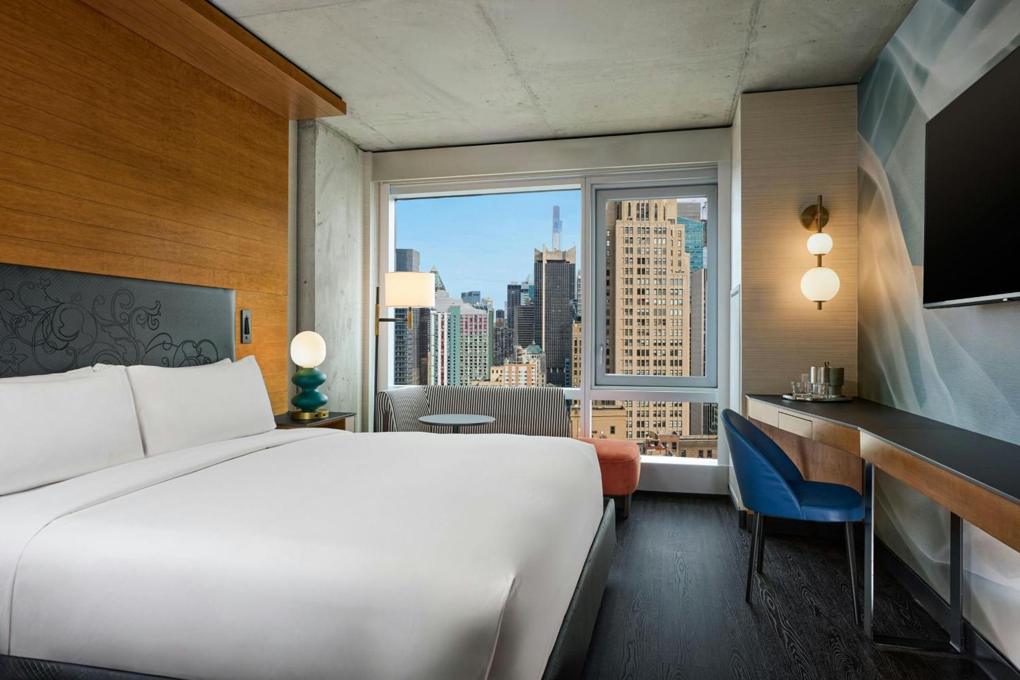 Chambre King avec Vue sur les Toits de la Ville